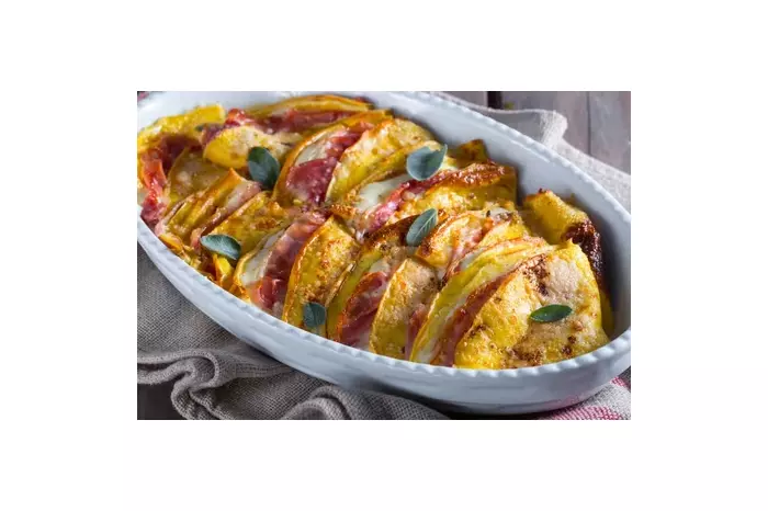 Блинчики с ветчиной и сыром Блинчики с ветчиной и сыром