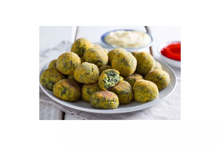 Фрикадельки со шпинатом и рикоттой Фрикадельки со шпинатом и рикоттой