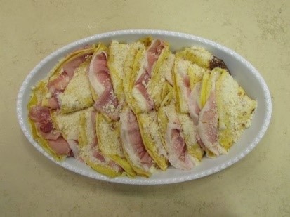 Блинчики с ветчиной и сыром