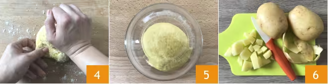 Равиоли, фаршированные картофелем и креветками