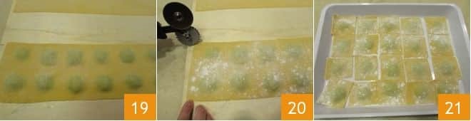 Равиоли с рикоттой и шпинатом