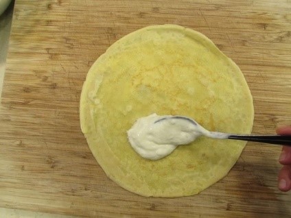 Блинчики с ветчиной и сыром